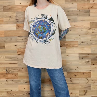 90's Vintage Environmental Nature Conservation Tee Shirt 