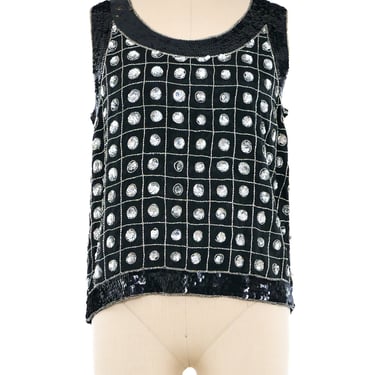 Bead and Sequin Embellished Tank