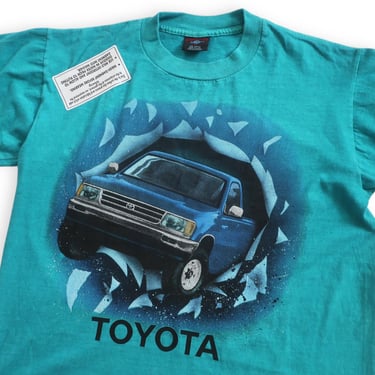 vintage t shirt / Toyota t shirt / 1990s Toyota pick up truck graphic t shirt deadstock single stitch Large 