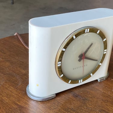 Art Deco Model "Ben Franklin" S4 Electric Clock by Westclox 