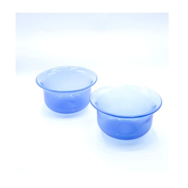 Vintage Opaline Glass Bowls, Set of Two 