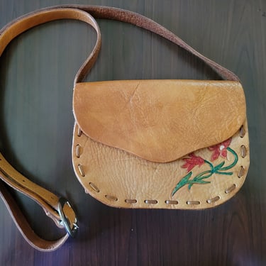 Vintage tooled leather purse 6