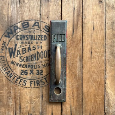 Vintage Sargent Door Pull Plate Architectural Hardware Salvage 