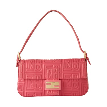 Vintage FENDI Borsa Tuc Zucchino Jacquard Baguette Bag in