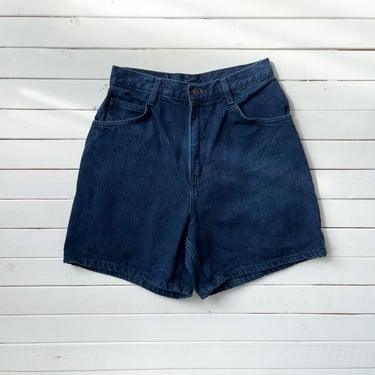 vintage jean shorts 80s 90s vintage Gitano dark wash high waisted denim shorts 