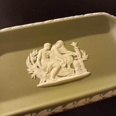 Green Wedgwood Rectangular Dish 