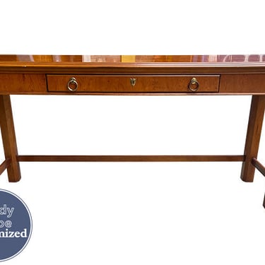 56&quot; Unfinished 1 Drawer Drexel Vintage Console Table #08606