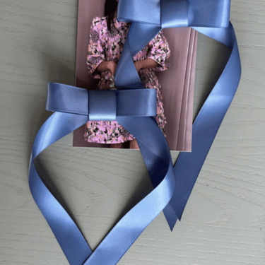 Bow Clip Duo in Periwinkle