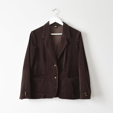 vintage corduory blazer, dark brown jacket 