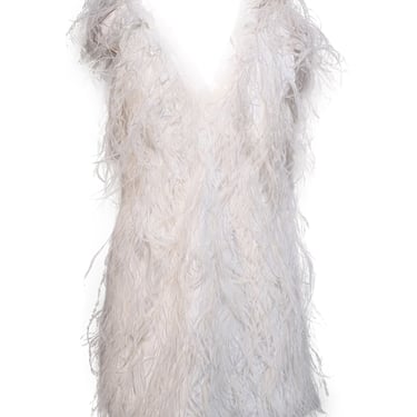 Lamarque - White Feather "Alena" Mini Dress Sz S