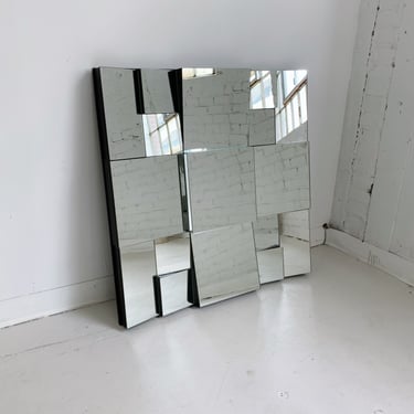CUBIST SLOPES MIRROR BY NEAL SMALL, 70's