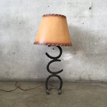 Iron Horseshoe Table Lamp