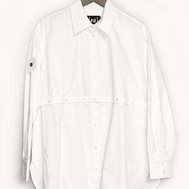 Asymmetric Transformable Button Paneled Blouse