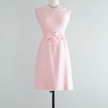 1960's Pretty In Pink Jackie Party Dress / XS