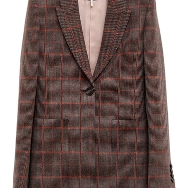 Chloé Women Check Wool Tailored Jacket