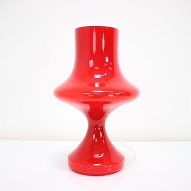 Table Lamp by Stepan Tabera, 1970s / Vintage Table Lamp / Vintage Bedside Lamp / Red Colour 