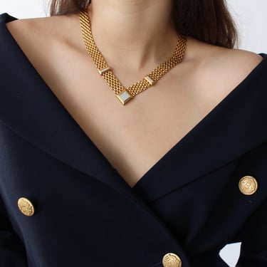 Vintage Bold Pointed Necklace