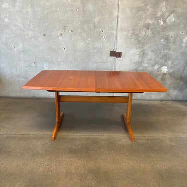 Mid Century Danish Teak Dining Table by Dyrlund