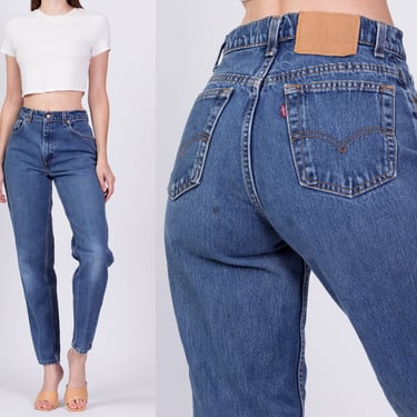 Vintage Levis 550 Mom Jeans - Small, 27" | 90s Denim High Waist Levi's Tapered Leg Jeans 