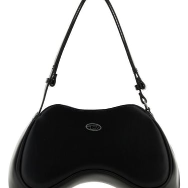 Diesel Women Black Synthetic Leather Play Shoulder Bag