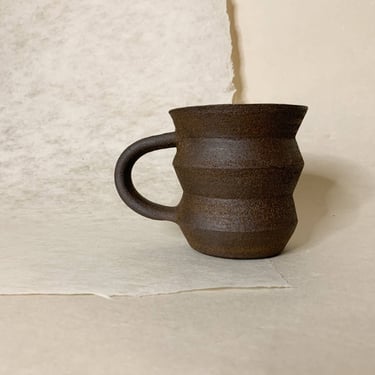 Angled Mug: Dark Brown