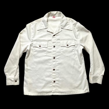 Vintage 1970s LEVI'S Overshirt ~ size M ~ Shirt / Jacket ~ Western ~ Made in USA 