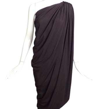 LANVIN- 2008 Black Draped One Should Dress, Size 6