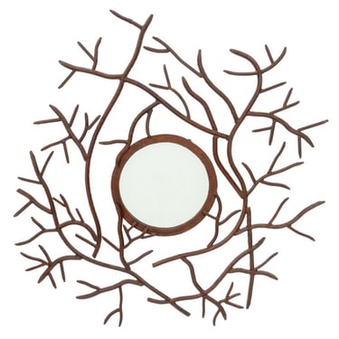 Herve Van Der Straeten Style Iron Branch Mirror