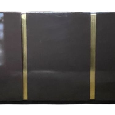 Large Lacquered and Brass-Mounted Credenza by Pierre Cardin. Circa 1960's.