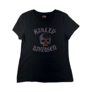Vintage Harley Davidson T-Shirt Y2K Bedazzled