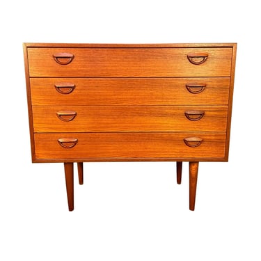 Vintage Danish Mid Century Modern Teak Chest of Drawers - Dresser by Kai Kristiansen 