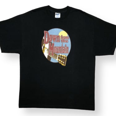 Vintage 2002 Down From The Mountain O Brother, Where Art Thou Cohen Brothers Musical Double Sided Graphic Tour T-Shirt Size XL 