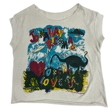 Vintage Jonathan Richman And The Modern Lovers "Painting" Sleeveless Shirt