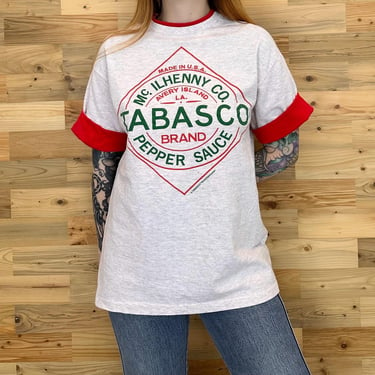 90's Vintage Tabasco Pepper Sauce Tee Shirt T-Shirt 