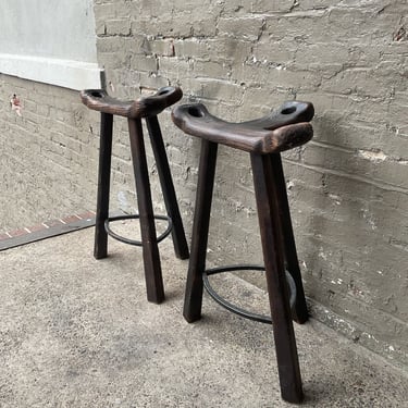 Pair of Rustic Stools