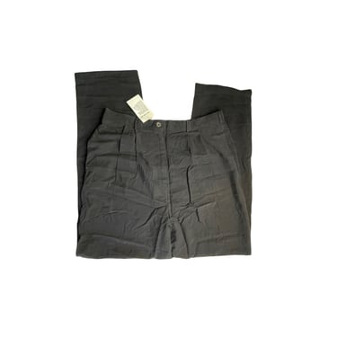 Vintage Lew Magram Black Silk Pants, NWT Deadstock, Size 16 