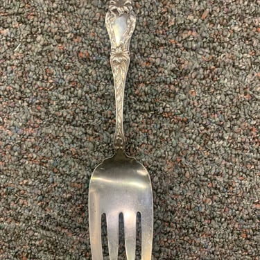 Sterling silver serving fork lily by frank whiting 
