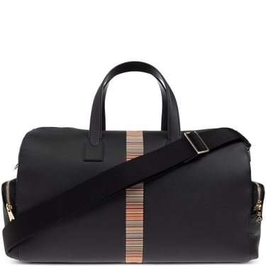 Paul Smith Men Signature Stripe Leather Holdall