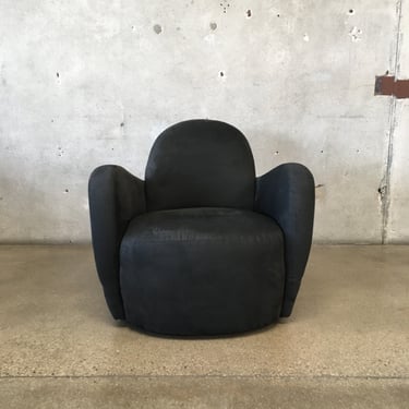 Vintage Swivel "Miami" Chair In The Style Of Michael Wolk