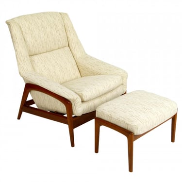Dux Reclining Lounge Chair and Ottoman