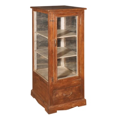 Teak Display Cabinet with Glass