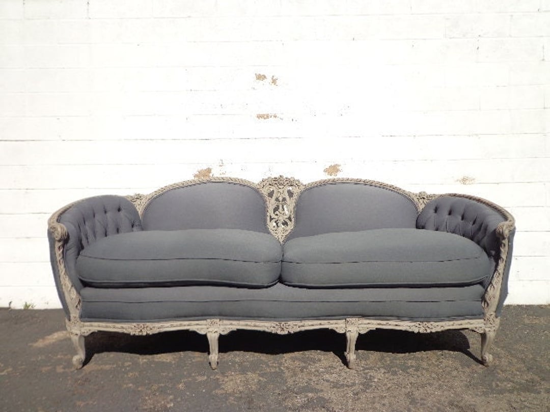 Antique Victorian Sofa Loveseat Settee French Provincial Photo Shoot