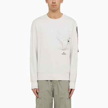 Parajumpers Cotton Cloud Sweatshirt With Patch Pocket Men