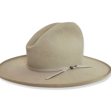 Vintage STETSON Western Hat ~ size 7 3/8 to 7 1/2 ~ Cowboy ~ Pencil Curl ~ 4X Fur Felt ~ Wide Brim ~ Gus ~ Tom Mix 