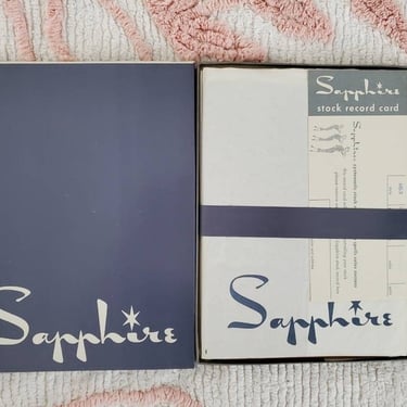 1950's Sapphire Stockings - Three Pair- Never Taken Out of Box - Deadstock NOS Hosiery - 50's Lingerie 50s Hosiery 50's Nylons 