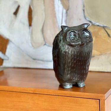 David Gil | Bennington Potters | Ceramic Owl Bank 