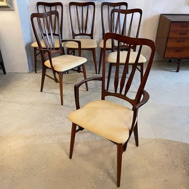 Danish Modern Rosewood &quot;Ingrid&quot; Dining Chairs By Niels Koefoed