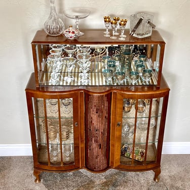 Art Deco Cocktail Bar Cabinet Made in England Circa 1930s 