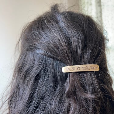 Keep It Together Hairpin Barrette Goldfilled 