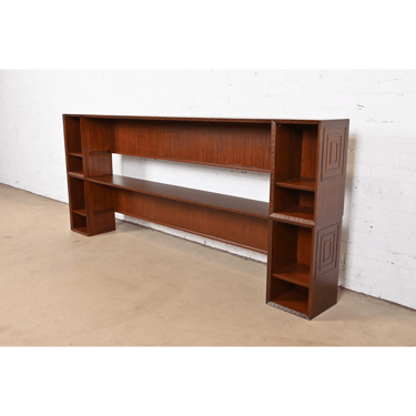 Frank Lloyd Wright Taliesin Mahogany Stacking Etagere or Wall Unit, Newly Refinished